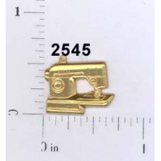 12mm Sewing Machine Brass Charm