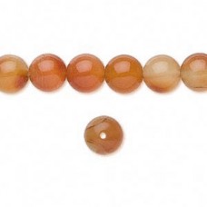 8mm Red Agate Gemstone Beads