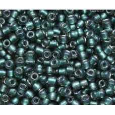 3/0 Toho Seed Beads - Crystal-Prairie Lined Green