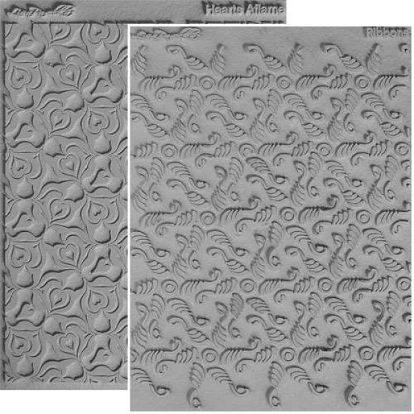 Lisa Pavelka Texture Stamps Spirit Set of 2 TEXTURE SHEETS