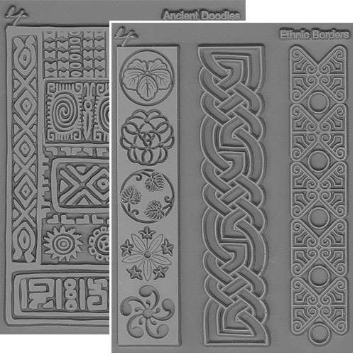 Lisa Pavelka Texture Stamps Cultural Set of 2 TEXTURE SHEETS