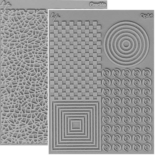Lisa Pavelka Texture Stamps Patterns Set of 2 TEXTURE SHEETS