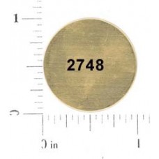 24mm 24ga Blank Flat Raw Brass Disks
