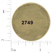 35mm 24ga Flat Blank Raw Brass Disks - Pack of 4