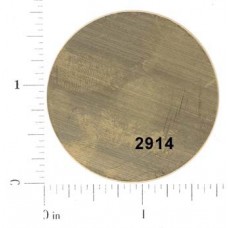45mm 24ga Large Round Flat Raw Brass Disk