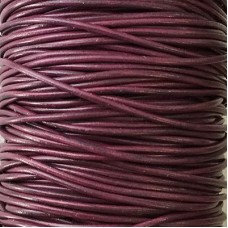 1.9mm Distressed Purple Greek Leather Cord