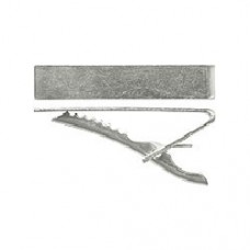 41x8mm Silver Plated Steel Tie Bars