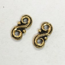 10mm TierraCast Victorian Link - Antique Gold - Pack of 5
