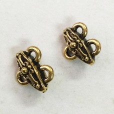 10mm TierraCast Tudor 2-1 Link Bars - Antique Gold - Pack of 2