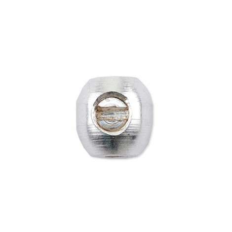 Beadalon 3.5mm Oval Scrimp Findings - Silver Plated - Bulk 144pc pack