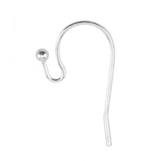 Beadalon Nickel Free Silver Pl Earwires with 1.5mm Ball