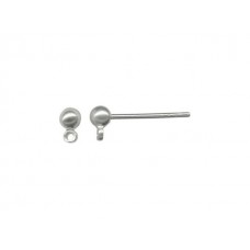 3mm 304 Stainless Steel Ball Posts with Closed Parallel Loop - Pack of 2 Pair