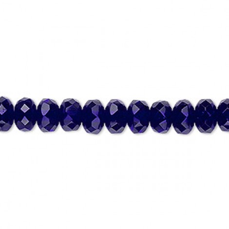 5x7mm Czech Faceted Rondelles - Cobalt - Pack of 10 beads 5x7mm Czech Faceted Rondelles - Cobalt - Pack of 10 beads