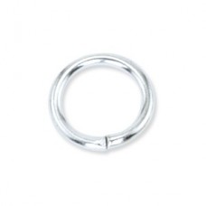 10mm OD 18ga Beadalon Silver Plated Round Open Jumprings
