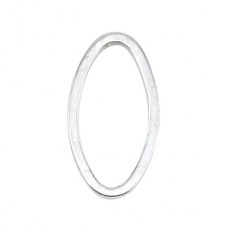 Beadalon Quick-Links - 18x25mm Oval Silver Plated Ring