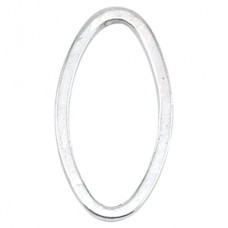 Beadalon Quick-Links - 19x41mm Oval Silver Plated Ring