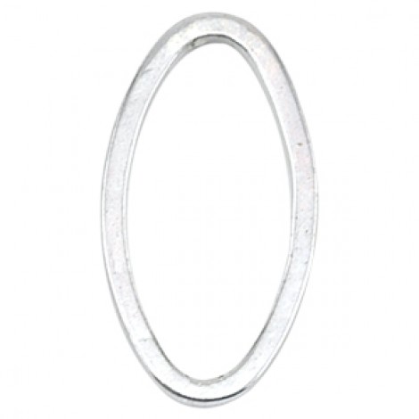 Beadalon Quick-Links - 19x41mm Oval Silver Plated Ring
