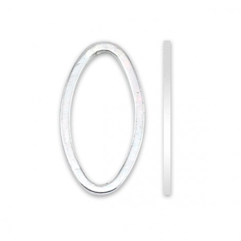 Beadalon Quick-Links - 8x15mm Oval Silver Plated Ring - Pack of 16 Beadalon Quick-Links - 8x15mm Oval Silver Plated Ring - Pack of 16