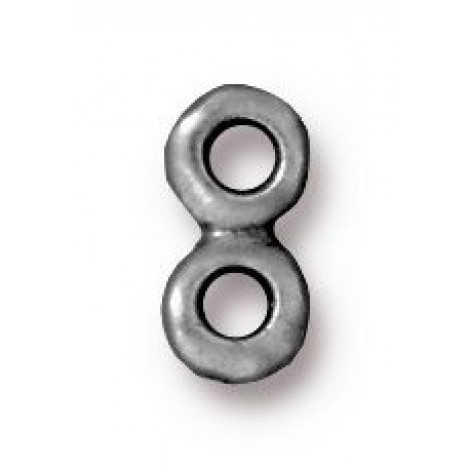 5x10mm TierraCast 2-Hole Nugget Link Bar - Ant Pewter