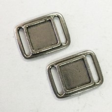 18x24mm TierraCast Focal Link for 10mm Leather Strap - Antique Pewter - Pack of 2