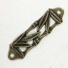 48x13mm TierraCast Bamboo Focal Centrepiece Links - Brass Oxide - each