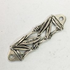 48x13mm TierraCast Bamboo Focal Centrepiece Links - Antique Silver - each