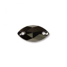 12x6mm Swarovski Navette Sew-on - Crystal Metallic Gold - Pack of 2