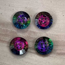 14mm 4-Hole Potomac Crystal Buttons - Magic Blue - Each