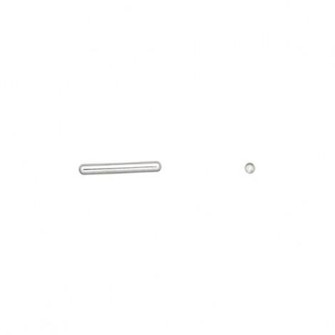 11x1.5mm Silver Plated Smooth Tube Beads - Pk 100
