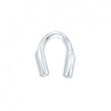 .027" ID Beadalon Nickel Free Silver Color Plated Medium Wire Guardians - Pack of 10