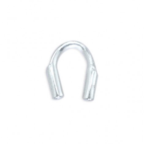 .027" ID Beadalon Nickel Free Silver Color Plated Medium Wire Guardians - Pack of 10 .027" ID Beadalon Nickel Free Silver Color Plated Medium Wire Guardians - Pack of 10