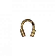 .022" ID Beadalon Antique Brass Plated Small Wire Guardians - 1 gross (144)
