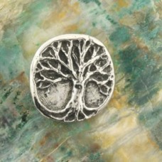 Green Girl Studios - 18x19mm Tree of Life Button - Each