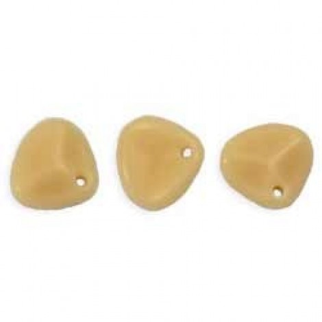 8x7mm Czech Rose Petals - Opaque Light Beige - Pack of 20