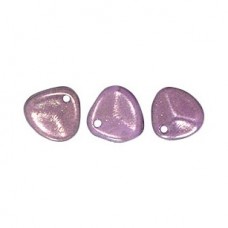 8x7mm Czech Rose Petals - Halo Regal Purple - Pack of 20