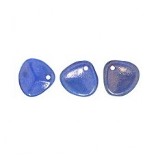 8x7mm Czech Rose Petals - Halo Ultramarine Blue - Pack of 20