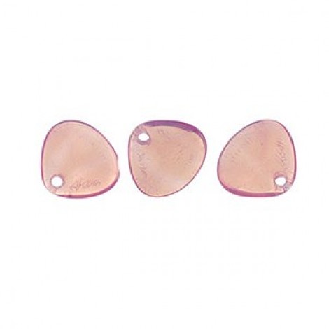 8x7mm Czech Rose Petals - Milky Pink - Pack of 20 8x7mm Czech Rose Petals - Milky Pink - Pack of 20