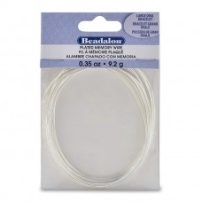 Beadalon Large Oval Steel Bracelet Memory Wire - Silver Color - 20 Coils