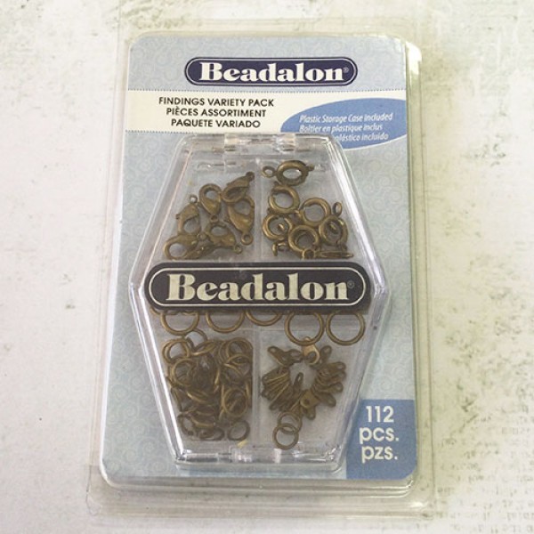 Beadalon a Crimpare Perline Miste Misura Set Metallo Placcato