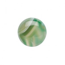 20mm Round Striped Green Agate Natural Callibrated Cabochons - Each