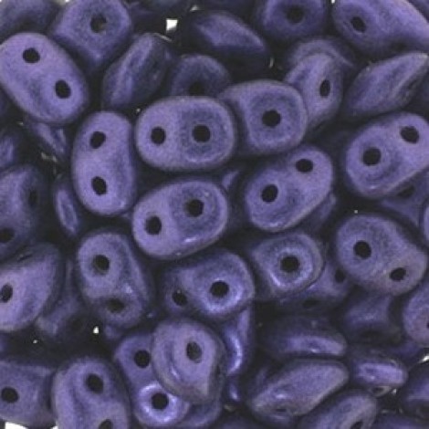5mm SuperDuo Czech 2-Hole Beads - Metallic Suede Purple - 22.5gm 5mm SuperDuo Czech 2-Hole Beads - Metallic Suede Purple - 22.5gm