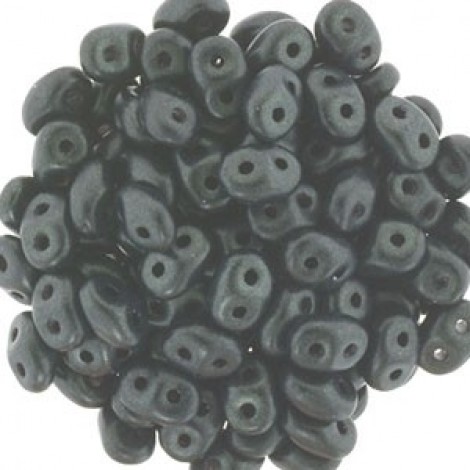 5mm SuperDuo 2-Hole Beads - Metallic Suede Dark Forest - 22-24gm