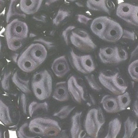 5mm SuperDuo 2-Hole Beads - Metallic Suede Dark Plum - 22-24gm 5mm SuperDuo 2-Hole Beads - Metallic Suede Dark Plum - 22-24gm