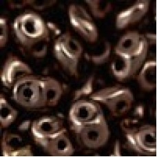 5x2mm SuperDuo Czech 2-Hole Beads - Chocolate Bronze - 22gm