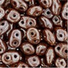 5mm SuperDuo 2-Hole Beads - Umber Luster - 22-24gm