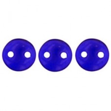 6mm Czechmates 2-Hole Lentils - Cobalt - Pack of 50