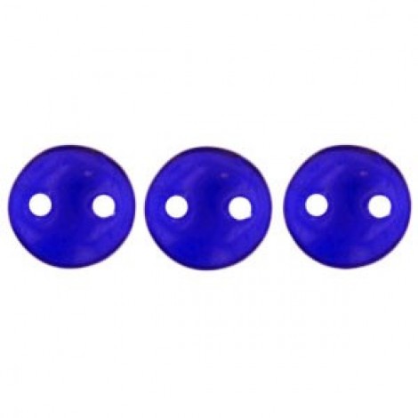 6mm Czechmates 2-Hole Lentils - Cobalt - Pack of 50 6mm Czechmates 2-Hole Lentils - Cobalt - Pack of 50