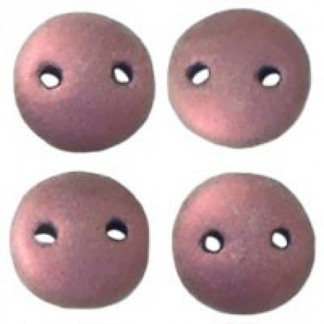6mm CzechMates 2-Hole Lentils - Met Suede Pink - Pack of 20 6mm CzechMates 2-Hole Lentils - Met Suede Pink - Pack of 20