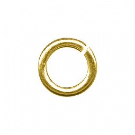 4.5mm OD 20ga Round Jump Rings - Gold Plated