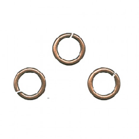 5mm 21ga Round Jumprings - Antique Copper - Pack of 50